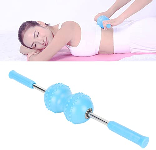 Rodillo muscular de fascia, doble bola de masaje de tejido profundo que reduce el dolor, rodillo de fascia para piernas y cuello