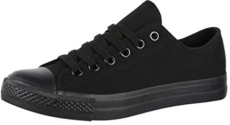 Elara Unisex Sneaker Low top Turnschuh Textil Chunkyrayan 01A-35B-Allblack-41