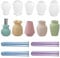 Attuslla 5 PCS Silicone Moulds, Silicone Vase Molds for Resin with Test Tubes for DIY Craft, Home Decoration