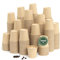 MAXI PRODUCTS - 1000 unidades Vasos Café Desechables - Vasos Cartón - Vasos Desechables Catering - Vasos Café para Llevar - Vasos Kraft 120 cc - APTO BEBIDAS CALIENTES Y FRÍAS