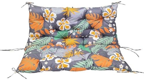 LUXUCURE Outdoor Swing Cushions with Backrest,Replacement Cushions for Patio Porch Garden Swing Chair,Waterproof Cushions For Outdoor Furniture Bench,2 or 3 Person Seat Cushions,59x39.4in