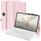 JADEMALL Keyboard Case for Honor Pad 9 12.1, Wireless Magnetic Detachable Bluetooth Keyboard(UK Layout), Premium PU Leather Cover with Pencil holder for HONOR Pad 9 12.1-inch Tablet, Pink