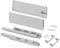 Emuca - Schubladen-Kit für Küche und Bad mit 3D-Regelung, Höhe 178mm, Tiefe 550mm, 40 Kg, sanftes Schließen, Panels nicht enthalten, Stahl, Weiß