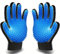 Pet Grooming Gloves with Silicone Tips - Mess Free De-Shedding for Dogs, Cats & Rabbits - Long & Short Hair