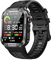 Military Smart Watch for Men 1.96 Inches Outdoor Sports Smartwatch with Answer/Make Call,Fitness watch,Blood Oxygen,Heart Rate and Sleep Monitor Compatible with iPhone and Android Phones (Black)