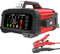 XTevu Chargeur de Batterie Portable pour Voiture, Chargeur de Batterie de Voiture, Chargeur de Maintien de Batterie Intelligent à 8 étapes, Remplacement pour Voiture, Camion,