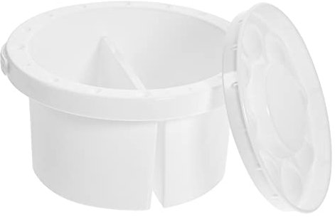 HAWILLOSCH De Agua Práctico Para Pinceles Portapinceles Con Limpiador De Pinceles Doméstico