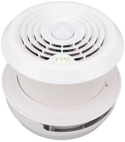 RV Refrigerator Fan, RV Roof Vent Fan Mushroom Head Shape 2 Speed 12V Motorhome Exhaust Fan with Lighting and Mesh Screen For RV Campers