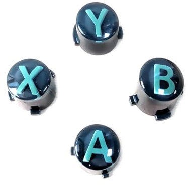 Personalizado para mando Xbox Series S/X ABXY botón de repuesto original, nuevo para mandos inalámbricos Xbox One Series X S, edición limitada, juego de botones de cristal A B X Y (verde claro)