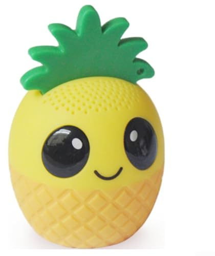 Hasaller Cute Animal for MINI Speaker Portable Blue-tooth Speakers for MINI Blue-tooth Speaker Wireless Travel Great Loud Clear Sound Microphone for Calls Connect Smartphone Laptop(Pineapple)
