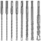 Faankiton 8PCS SDS Plus Hammer Drill Bit Set, Concrete Cross Drill Bits, 5-16mm Hammer Impact Drill Bit, Hammer Drill Accessories, Hammer Drill Bits for Concrete, Brick, Cement Walls, Stone