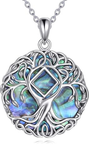 YFN Tree of Life Necklace Sterling Silver NA Tree Pendant Recovery Jewellery Narcotics Anonymous Gifts for Women Men
