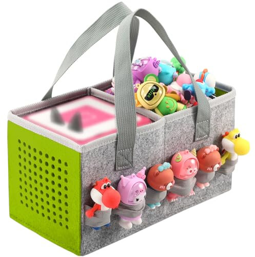 Seracle Case for Toniebox Tonie, Organiser Carry Bag for Toniebox Starter Set and Tonies Figure, Headphones, Charging Station and Other Accessories, Green, Carrying case