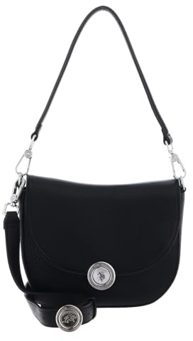 U.S. Polo Assn. Exotic Flap Crossbody Bag Black