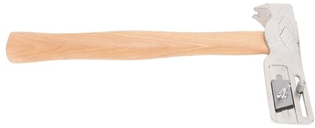 Aoaoy Lightweight Roofing Hammer Hatchet with Wooden Handle, Multifunctional Shingling Hammer for Roof Repair, Stable and Efficient, Ideal for Construction Work