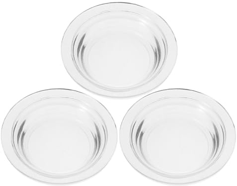 FONDOTIN 3 Stück Runde Glas Ölwärmerschalen Transparent Hutförmige Wachsschmelzschalen Ersatz Aromalampe Zubehör Kompatibel für Aromatherapie Zuhause