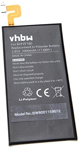vhbw Akku kompatibel mit HTC 2PZF100, Ocean Note, U-1w, U Ultra, U Ultra TD-LTE Handy Smartphone Telefon (3000mAh, 3,85V, Li-Polymer)