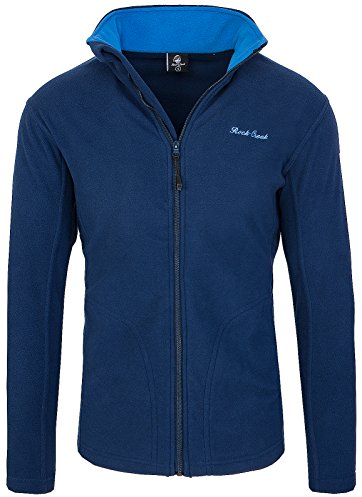 Rock Creek Herren Fleecejacke Sweatjacke Herrenjacke Übergangsjacke H-139 [Navy XXL]