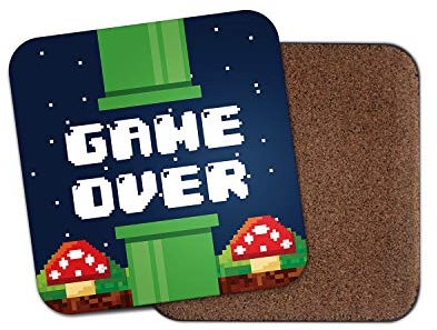 Retro Game Over Untersetzer – Plattform Video Gamer Gaming Teenager Cool Fun Geschenk #14686