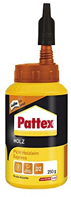 PATTEX 1487029 PV/H Express Holzleim D2 250g, Weiß