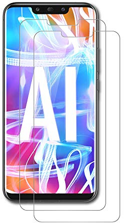 AICEK [2-Pack Protector de Pantalla Huawei Mate 20 Lite, Cristal Templado para Huawei Mate 20 Lite Vidrio Templado Mate 20 Lite Cristal Screen Protector