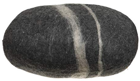 FELTINESS Stein Filz Kissen, Mittlerer Filz Kieselstein 100% Wolle
