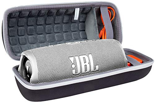 co2CREA Duro Viajar Caja Estuche Funda para JBL Charge 4 / JBL Charge 5 Altavoz inalámbrico portátil con Bluetooth(Caja Solo)(Gris)