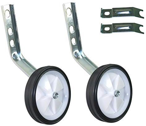 1 Paar Stützräder für Kinderfahrrad | Stützrad | Laufräder | Kinderrad Fußstütze | Fahrrad Lernhilfe | Kind Stabilisatioren | Trainingslaufräder | Fahrradlernhilfe 12-20 Zoll