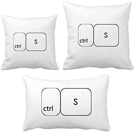DIYthinker Tastatursymbol ctrl S Wurf Kissen Set Einfügen Kissen Cover Home Sofa Dekor Geschenk