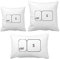 DIYthinker Tastatursymbol ctrl S Wurf Kissen Set Einfügen Kissen Cover Home Sofa Dekor Geschenk