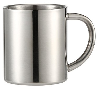 Katpost Timbales à Double Paroi en Acier Inoxydable Mug Café à Double Paroi Résistant à la Chaleur pour Voyage/Pique-Nique Tasse de Ustensile de Cuisine