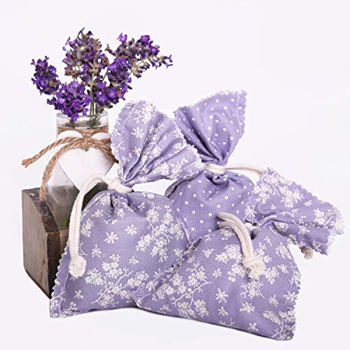 SHD Handels GmbH Lavendelduftsäckchen, Lavendelblüten, Mottenschutz, Entspannen und Schlafen, Duftsäckchen, Raumduft, schonend getrocknet aus 100% Baumwolle, Made in Germany, 3er Set, Provence