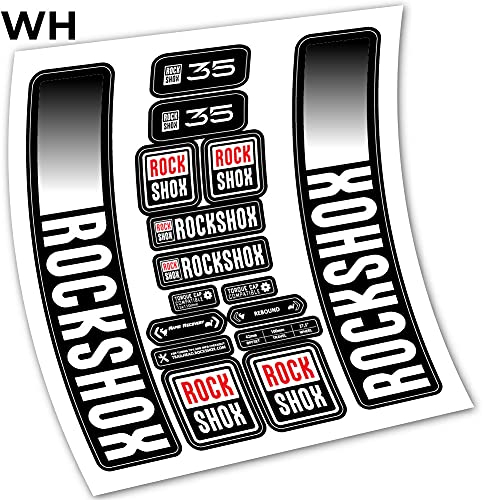 Rock Shox Recon 35 2021 Aufkleber aus Vinyl Aufkleber Gabel (WH (weiß))