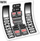 Rock Shox Recon 35 2021 Aufkleber aus Vinyl Aufkleber Gabel (WH (weiß))