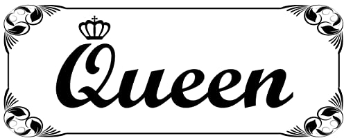 Metall Schild 27x10cm Queen Sprüche Blechschild