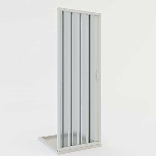 Idralite Porta Doccia a Soffietto in PVC 110 cm H 185 MOD. Giglio con Apertura Laterale