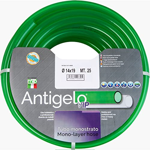 La zappa Tubo antigelo trasparente atossico per irrigazione e industria Made in Italy (Ø Interno 25 Ø esterno 33 mm - 1 50 mt, Verde)