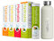 HYDRATIS - Pack 4 Tubes de Pastilles Effervescentes avec Electrolytes + Gourde 500 ml Blanche - Optimise l'Hydratation - Citron/Fleur de Sureau + Fruits des Bois + Pêche + Citronnelle/Gingembre
