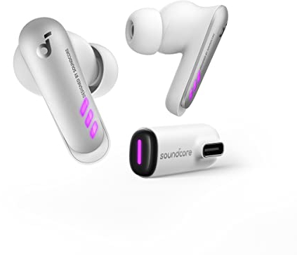 Soundcore by Anker VR P10 Wireless Gaming Headset, zertifiziertes Meta/Oculus Zubehör, Latenzzeit unter 30ms, Dual Device Connection, 2.4Ghz Wireless, USB-C Apparat für PS4, PS5, PC, Switch