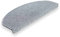 Brielle rutschfeste Stufenmatten 65x24 x3,5 cm - Selbstklebende Teppich Treppenstufen - Pflegeleichte Halbrunde Treppen-Teppich - Grau – Halbrund- 20 dp Trittschalldämmung - 15 Stück