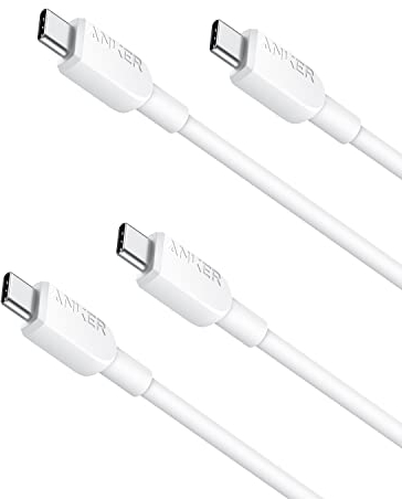 Anker cable usb c carga rapida, 0.9 m cable usb c con 60 W/3A, doble trenzado de nylón, para iPhone 15, Samsung Galaxy S23, iPad Pro 2021, iPad Mini 6, iPad Air 4, MacBook Pro 2020, Switch (USB 2.0)