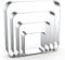 Rounded Square Cookie Cutter Set Large - 5 Inch, 4 Inch, 3 Inch, 2 Inch - Geometric Frame Plaque Cookie Cutters Shapes Molds - Stainless Steel