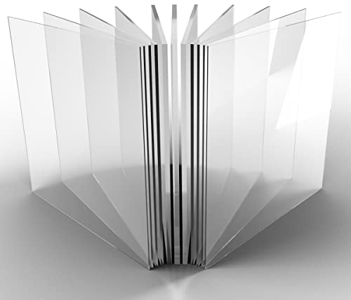 RESHEIM 2-20 mm Acrylglas Platte Transparent Zuschnitt nach Maß Glasklar Materialstärke und Größe wählbar PMMA hochwertige GS Qualität (700 x 300 mm, Materialstärke: 20 mm)