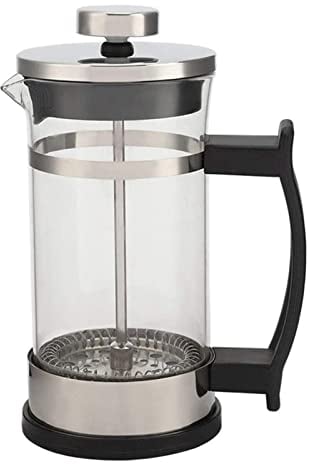 INPETS Caffettiera Pentola In Acciaio Inox Vetro Caffettiera Francese Pressa Filtro Pentola Per La Casa Tè Adatto per Fare Il Tè