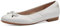 TAMARIS Women's 8-82102-42 Ballet Flat, White, 7.5 UK