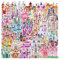 Prinzessin Schloss Aufkleber Princess Castle Sticker Set 40 Stücke Niedlich Deko für Auto Laptop Skateboard Fahrrad Moped Motorrad Fahrrad Computer,Geeignet für Erwachsene Kinder