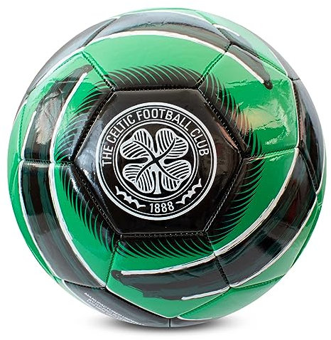 Hy-Pro Offiziell lizenzierter Celtic FC Cyclone Fußball, Größe 5, The Bhoys, Training, Match, Merchandise, Sammlerstück für Kinder und Erwachsene, Grün