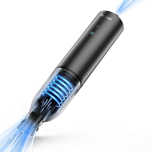 Jeebel Aspirateur à Main Sans Fil 17500Pa - 100000tr/min Souffleur Air Comprimé - 4-en-1 120W 7800mAh Air Duster - Mini Aspirateur pour Voiture, Poils Animaux, PC, Sac Aspirateur, Canoë,avec Lampe LED