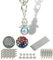 Chiaras's Engelshop 20x Schutzengel Bastelset Charms Engel Perlen Glücksbringer Anhänger Perlenengel