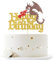 Dragon Happy Birthday Cake Topper, Dragon Knight Theme Birthday Baby Shower Cake Decor, Animated film themed Game Party black Glitter Decoration Supplies for Kids Boys Men